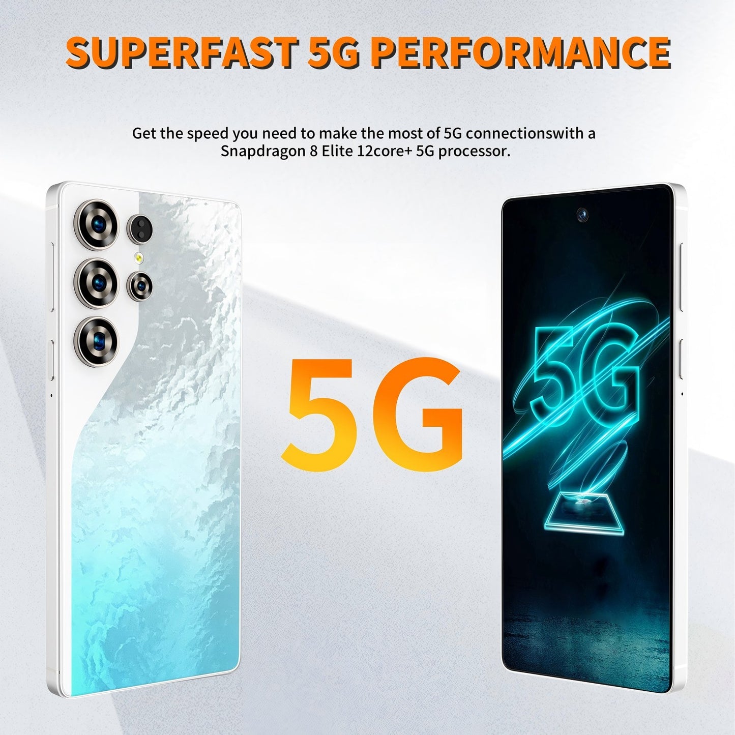 C26 Ultra 5G Unlocked Smartphone | 8GB RAM 256GB | Android 15 | Built-in Stylus